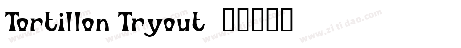 Tortillon Tryout字体转换